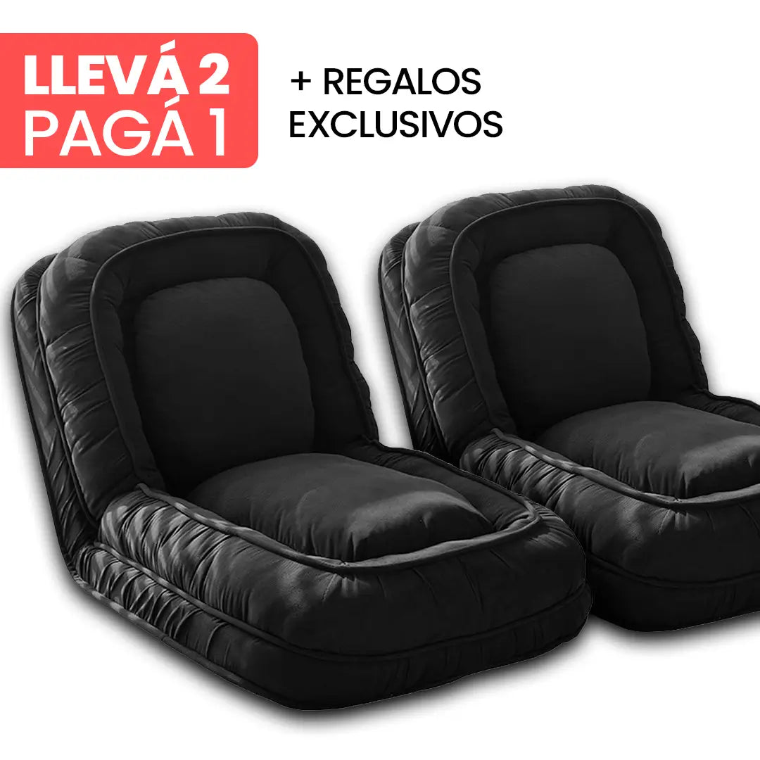[LLEVÁ 2, PAGÁ 1] Sillón Cama Reclinable de Algodón 5 en 1 + REGALOS: Almohadas Cushion