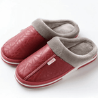 [Compre 1 Leve 2] Pantufla Ortopédica de Cuero – Interior Afelpado [Antiodor]