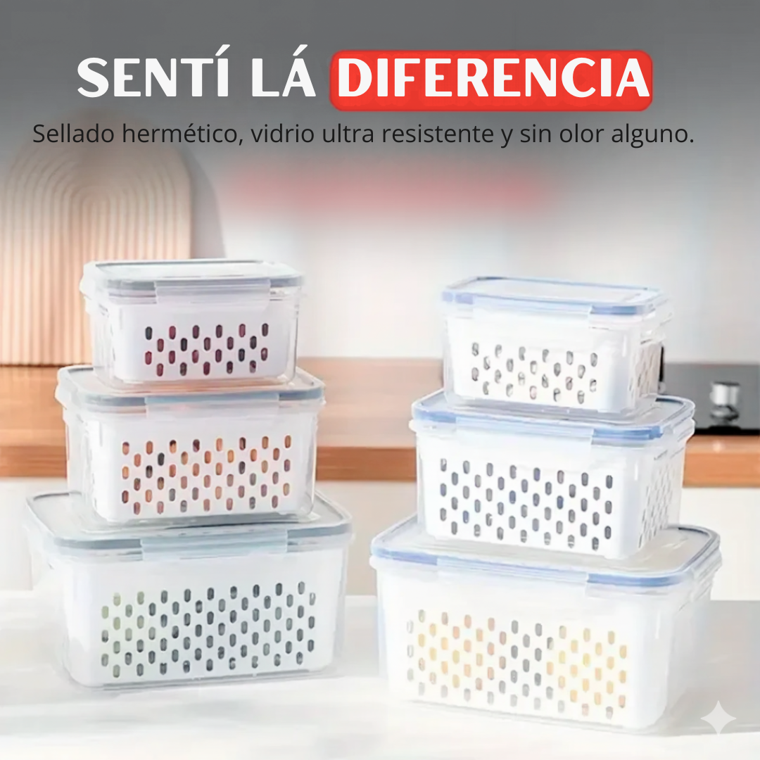 ¡Sólo Por Hoy | Kit 20 Frascos Herméticos de Vidrio + 10 Vasos de Vidrio Aruba de Regalo