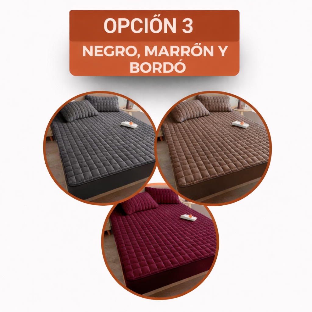 [COMPRÁ 1, LLEVÁ 3] Hydra Soft™ Juego de Cama Impermeable Premium – Sábana Ajustable + 2 Fundas